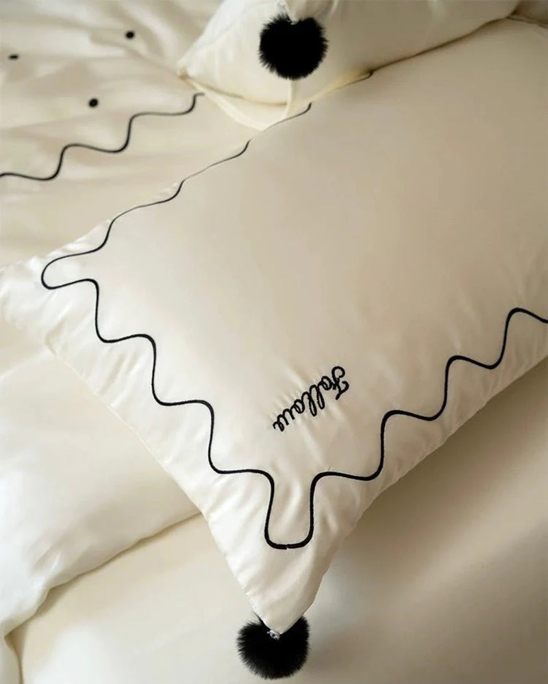 Luxurious Retro Silky Tencel Lyocell Queen Duvet Cover Set for Ultimate Comfort