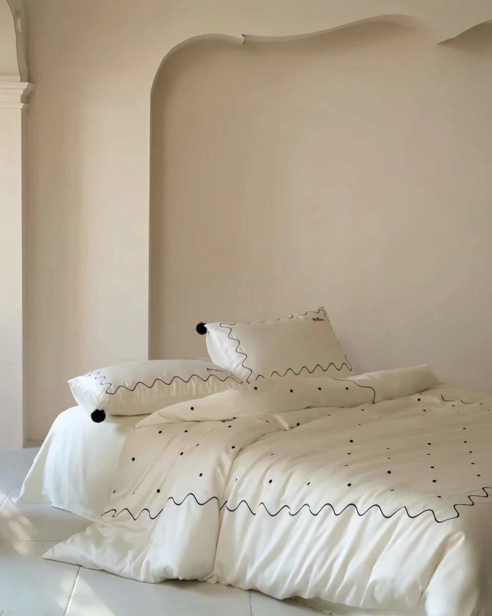 Luxurious Retro Silky Tencel Lyocell Queen Duvet Cover Set for Ultimate Comfort