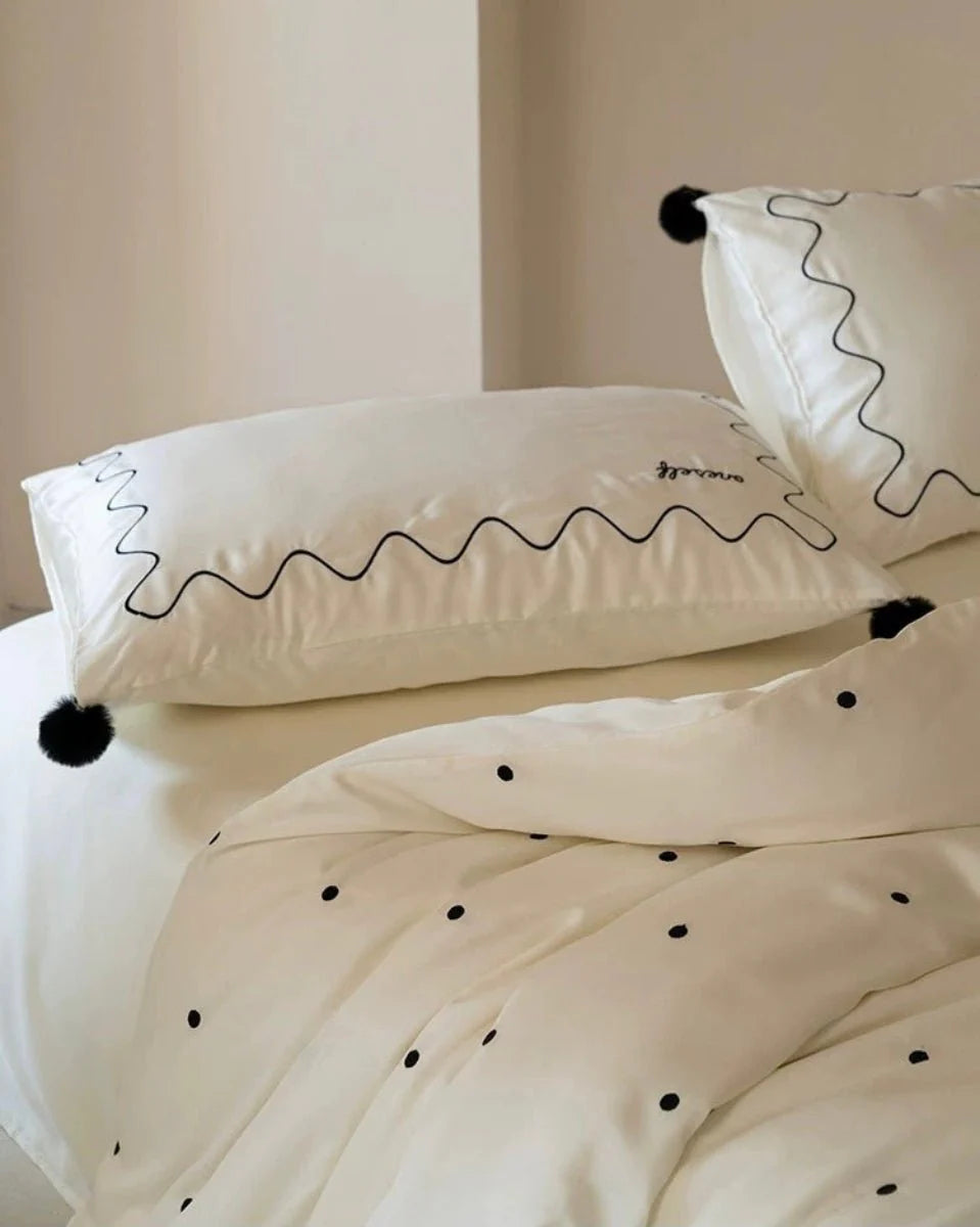 Luxurious Retro Silky Tencel Lyocell Queen Duvet Cover Set for Ultimate Comfort